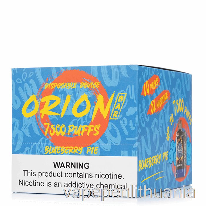 [10 Pakuočių] Pamestas Vape Orion Bar 7500 Vienkartinis Vape Skystis